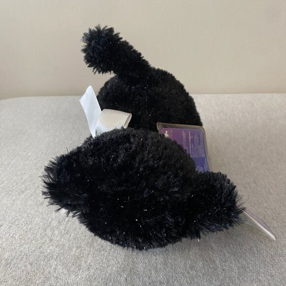 NWT Russ Berrie Shining Stars Sparkly Black Cat Green Eyes Sealed Code 8" 2006 - Picture 6 of 16